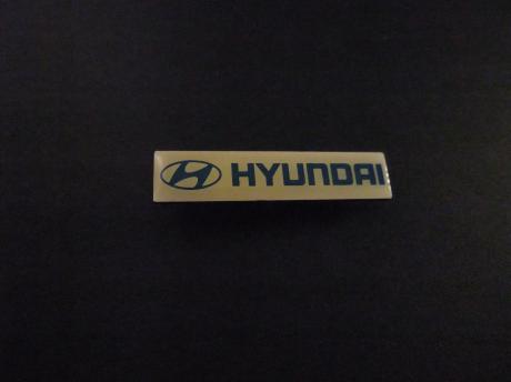 Hyundai autofabrikant uit Zuid-Korea langwerpig logo